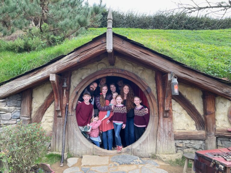 My family in Hobbiton.